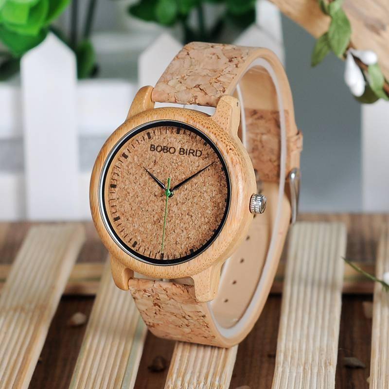 BOBO BIRD Lovers Watches Wooden Timepieces Handmade Cork Strap Bamboo Women Watch Luxury in Box Custom Logo Drop Shipping BOBO BIRD Lovers Watches Wooden Timepieces Handmade Cork Strap Bamboo Women Watch Luxury in Box Custom Logo Drop Shipping Color : Men|Women