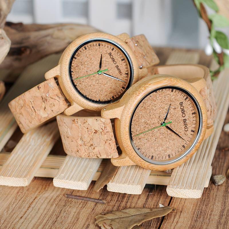 BOBO BIRD Lovers Watches Wooden Timepieces Handmade Cork Strap Bamboo Women Watch Luxury in Box Custom Logo Drop Shipping BOBO BIRD Lovers Watches Wooden Timepieces Handmade Cork Strap Bamboo Women Watch Luxury in Box Custom Logo Drop Shipping Color : Men|Women